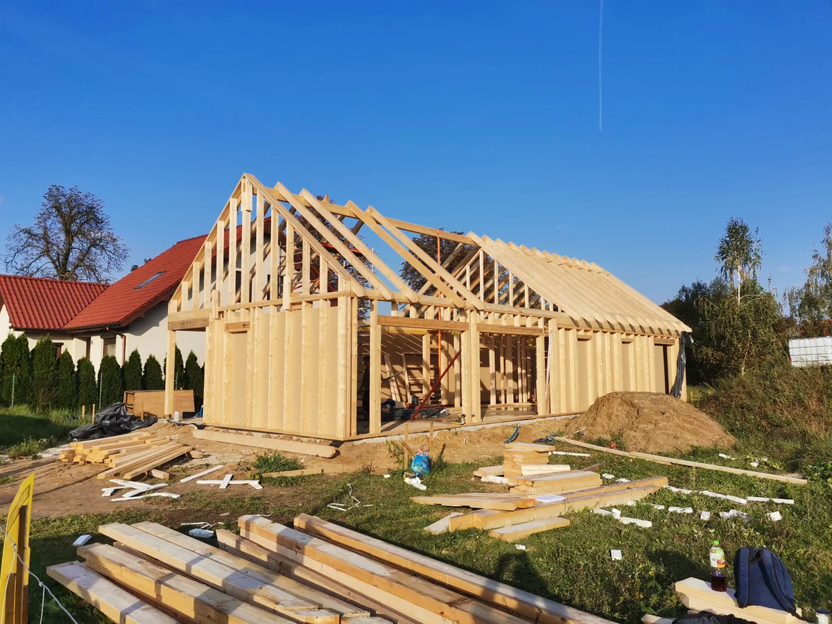 Konstrukcja domu szkieletowego - pakowanie